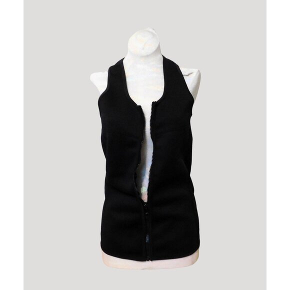 Slim & Trim Neoprene Slimming Vest Womens Large Black Full Zipper - Picture 3 of 10